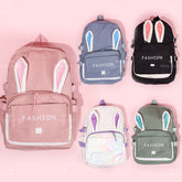Mochila de estudiante de gran capacidad Mochila en forma de conejo backpack（Mayoreo）