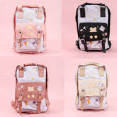 Ni?os dibujos animados mochila de gran capacidad patchwork mochila de color (Personalizado)