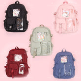 Mochila de gran capacidad para estudiantes Patchwork mochila Cartoon backpack (Personalizado)