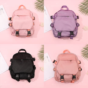 Mochila Para Ni?os De Gran Capacidad Mochila De Color Sólido Para Estudiantess（Mayoreo）