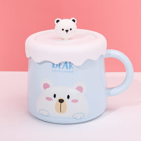 480 ml Animal Avatar Taza De Cerámica Con Tapa(Personalización) - HOLY BOOK