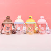 435ML Linda Botella De Agua De Animales De Dibujos Animados Con Bandolera (Personalización) - HOLY BOOK