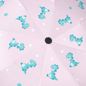 Lindo Paraguas Con Estampado De Dinosaurios Anti-ultravioleta Portátil Sombrilla Manual Plegable Paraguas De Estudiante (Personalizado)