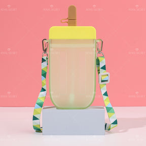 300 ML Botella De Agua De Paleta De Hielo Con Tirantes Ajustables(Personalización) - HOLY BOOK