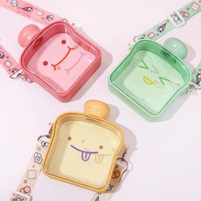380 ml Taza de tostadas con botella de agua peque?a con emoji - HOLY BOOK