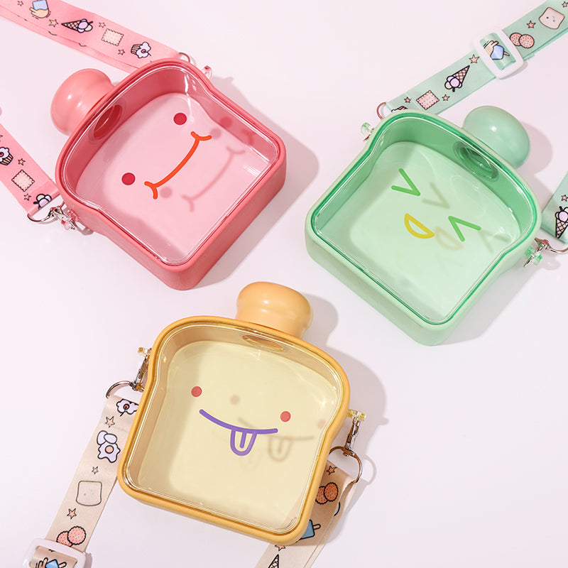 380 ml Taza de tostadas con botella de agua peque?a con emoji - HOLY BOOK