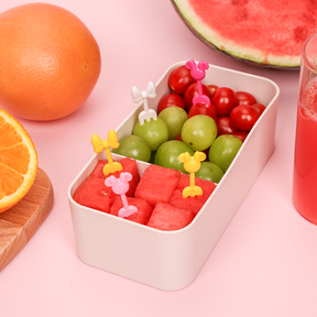 10 Piezas Palillos De Dientes De Mickey Para Ni?os Tenedor De Fruta De Dibujos Animados Tenedores De Resina Reutilizable (Personalizado)
