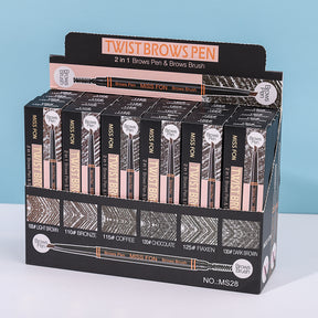 2 En 1 Lápiz Para Cejas Y Cepillo Para Cejas(Personalización) - HOLY BOOK