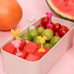 10 Piezas Palillos De Dientes De Mickey Para Ni?os Tenedor De Fruta De Dibujos Animados Tenedores De Resina Reutilizable (Personalizado)