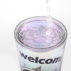 Vaso Frío Astronauta LED Con Pajita 450ML (60 Pieces) - HOLY BOOK