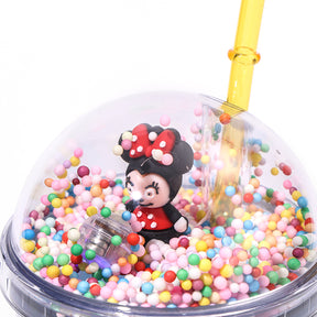Vaso Frío LED Mickey Mouse Con Pajita 450ML (60 Pieces) - HOLY BOOK