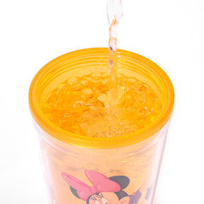 Vaso Frío LED Mickey Mouse Con Pajita 450ML (60 Pieces) - HOLY BOOK