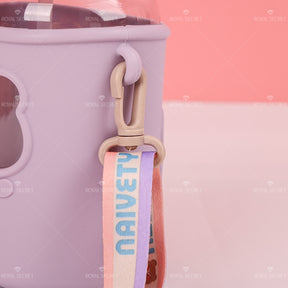 650ML Oso Botella De Agua Con Pajita Y Estuche(Personalización) - HOLY BOOK