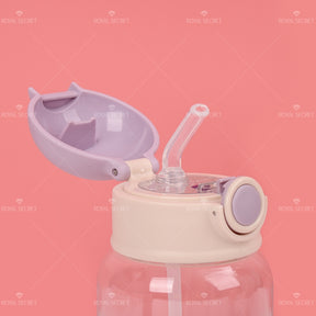 650ML Oso Botella De Agua Con Pajita Y Estuche(Personalización) - HOLY BOOK