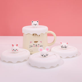 480 ml Animal Avatar Taza De Cerámica Con Tapa(Personalización) - HOLY BOOK