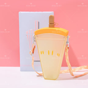 380ML Botella De Agua De Sandía Con Pajita Y Correa (Personalización) - HOLY BOOK