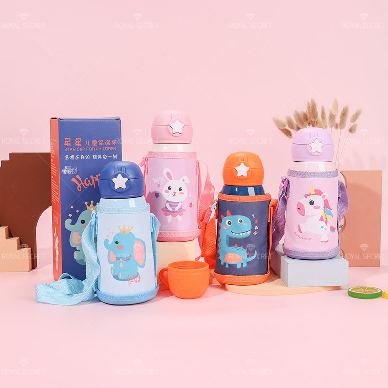 500 ML Ni?os Dibujos Animados Animal Thermos Cup Acero Inoxidable Botella De Agua (Personalizado)