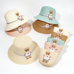 Sombrero De Paja Decorativo Conejo + Bolso Peque?o (300 Piezas)(Personalización) - HOLY BOOK