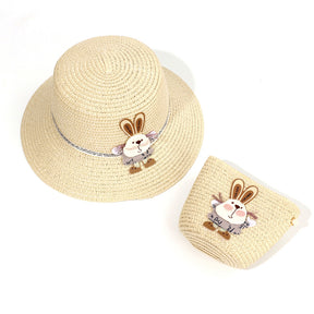 Sombrero De Paja Decorativo Conejo + Bolso Peque?o (300 Piezas)(Personalización) - HOLY BOOK