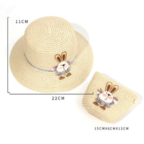 Sombrero De Paja Decorativo Conejo + Bolso Peque?o (300 Piezas)(Personalización) - HOLY BOOK