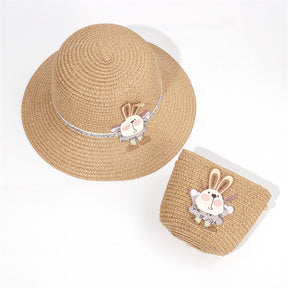 Sombrero De Paja Decorativo Conejo + Bolso Peque?o (300 Piezas)(Personalización) - HOLY BOOK