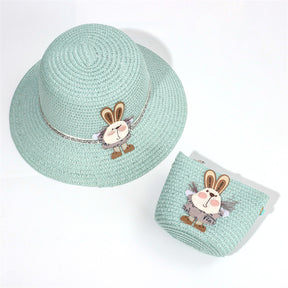 Sombrero De Paja Decorativo Conejo + Bolso Peque?o (300 Piezas)(Personalización) - HOLY BOOK