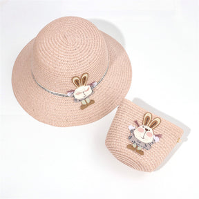 Sombrero De Paja Decorativo Conejo + Bolso Peque?o (300 Piezas)(Personalización) - HOLY BOOK