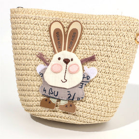 Sombrero De Paja Decorativo Conejo + Bolso Peque?o (300 Piezas)(Personalización) - HOLY BOOK