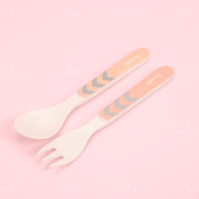 Juego De 5 Piezas Plato Llano Cuadrado De Fibra De Bambú Con Forma De Animal Con Cuchillo Y Tenedor (Personalizado)