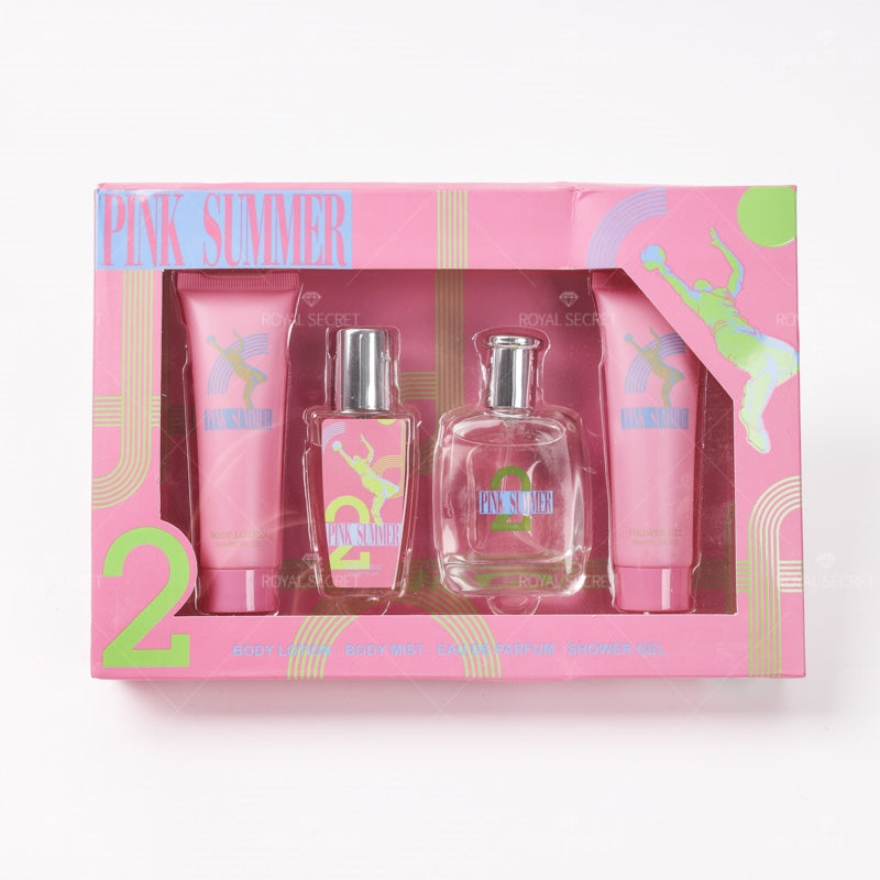 Conjunto de 4 piezas para mujer Gel de ducha + Loción corporal + Spray corporal + Perfume (Personalizado)