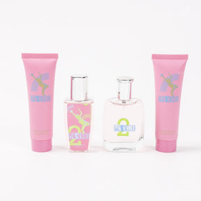 Conjunto de 4 piezas para mujer Gel de ducha + Loción corporal + Spray corporal + Perfume （Mayoreo）