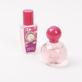 Conjunto de 4 piezas para mujer Gel de ducha + Loción corporal + Spray corporal + Perfume (Personalizado)