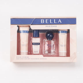 Conjunto de 4 piezas para mujer Gel de ducha + Loción corporal + Spray corporal + Perfume (Personalizado)