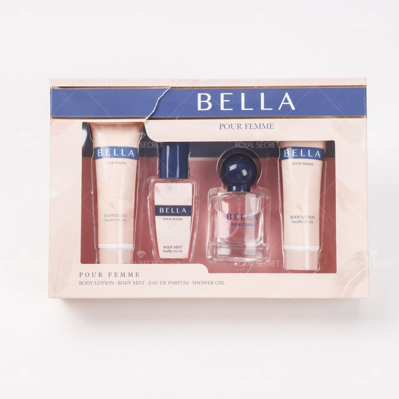 Conjunto de 4 piezas para mujer Gel de ducha + Loción corporal + Spray corporal + Perfume (Personalizado)