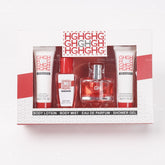 Conjunto de 4 piezas para mujer Gel de ducha + Loción corporal + Spray corporal + Perfume（Mayoreo）