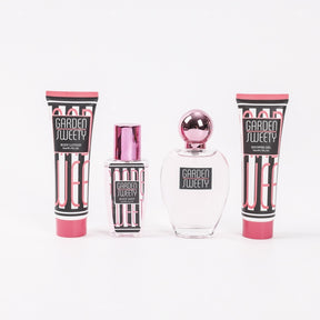 Conjunto de 4 piezas para mujer Gel de ducha + Loción corporal + Spray corporal + Perfume (Personalizado)