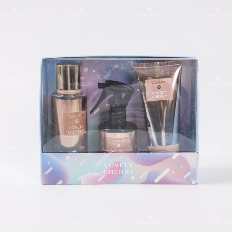 Body lotion + Hair perfume spray + Body spray Set de 3 piezas (Personalizado)