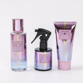 Body lotion + Hair perfume spray + Body spray Set de 3 piezas（Mayoreo）