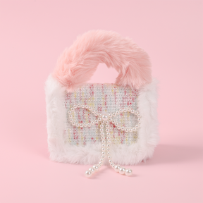 Linda Bolsa De Mensajero De Felpa Para Mujer Con Luces Bolso Bandolera （Mayoreo）