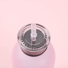 1000 ML Botella De Agua De Oso Gordo Degradado Con Pajita Y Pegatina (Personalizado)