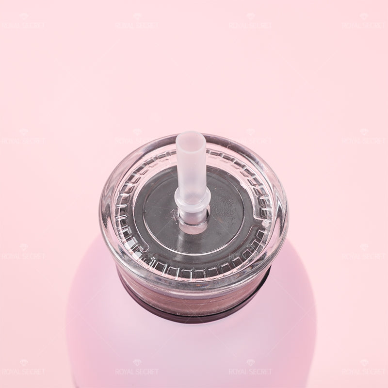 1000 ML Botella De Agua De Oso Gordo Degradado Con Pajita Y Pegatina (Personalizado)