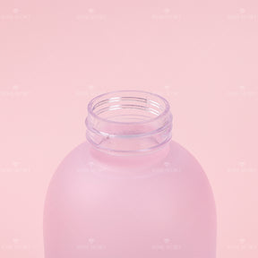 1000 ML Botella De Agua De Oso Gordo Degradado Con Pajita Y Pegatina (Personalizado)