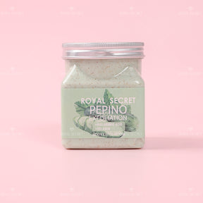 exfoliante de pepino con ingredientes refrescantes, fondo de spa con rodajas de pepino