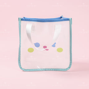 Dibujos animados animal print cute lady portátil transparente bolsa de almacenamiento (Personalizado)