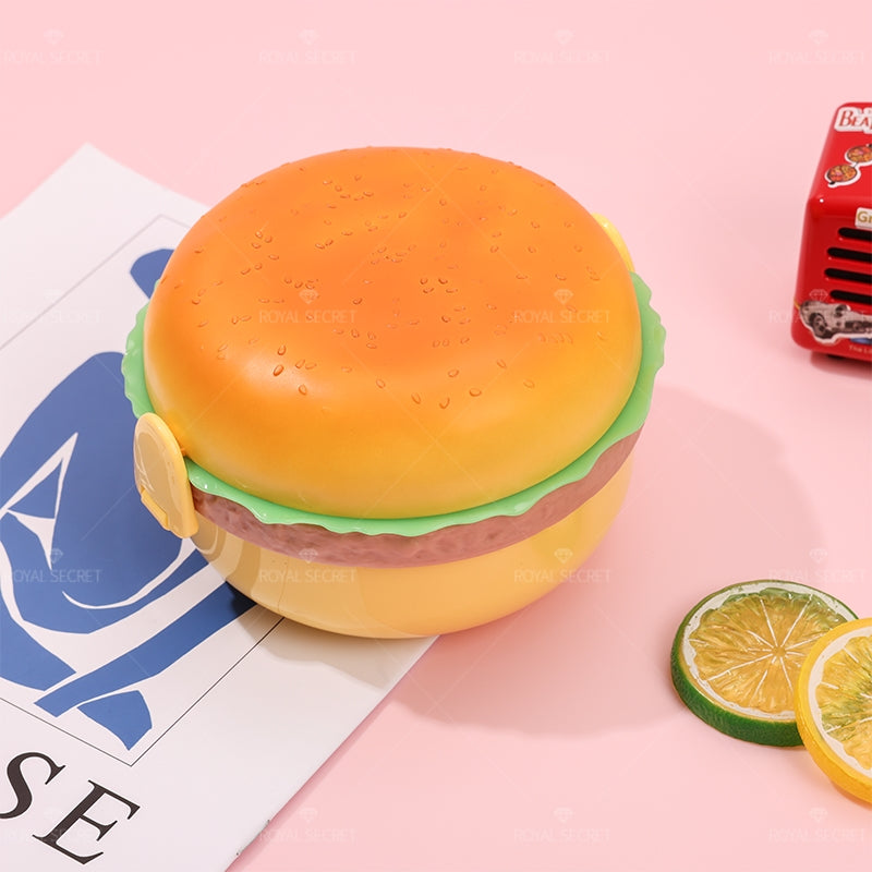 Caja De Almuerzo Para Ni?os Con Hamburguesas De Varias Capas De Dibujos Animados (Personalizado)