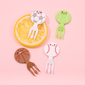 8 Piezas Tenedor De Fruta De Dibujos Animados Palillos De Dientes Para Ni?os Tenedores De Resina Reutilizable (Personalizado)