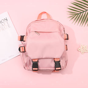Mochila Para Ni?os De Gran Capacidad Mochila De Color Sólido Para Estudiantess（Mayoreo）