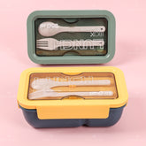 850ML Fiambrera Con Compartimento Rectangular Caja De Almuerzo Aislada Portátil Lunch Box Lonchera Con Cubiertos (Personalizado)