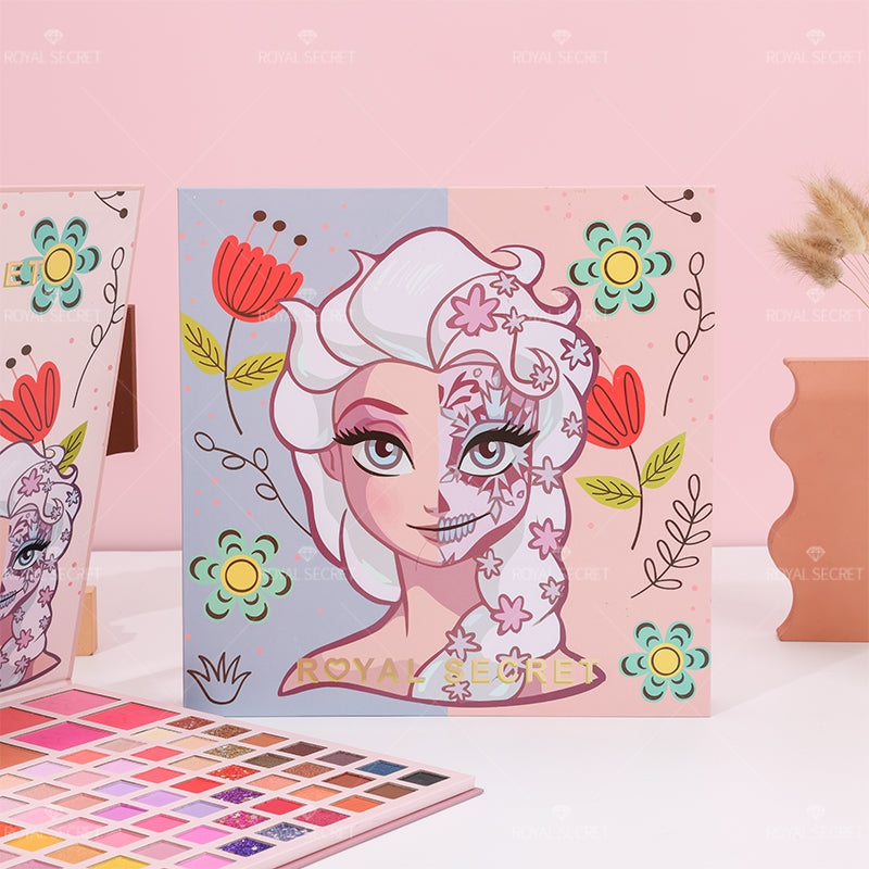 Royal Secret 89 Colores Serie Princesa Paleta De Sombras De Ojos Con Espejo（Mayoreo）