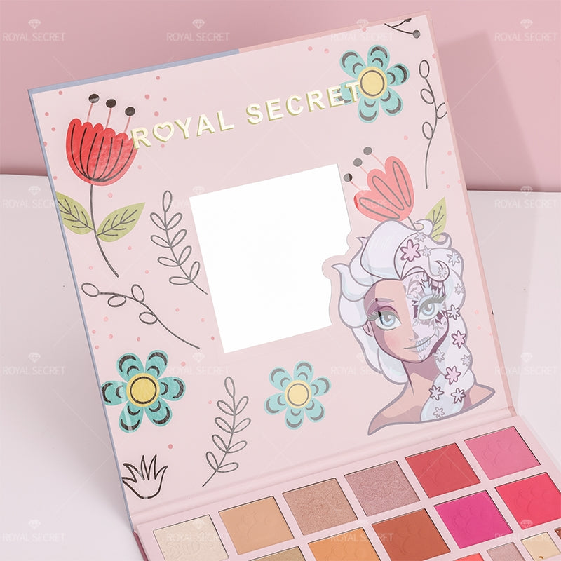 Royal Secret 89 Colores Serie Princesa Paleta De Sombras De Ojos Con Espejo（Mayoreo）